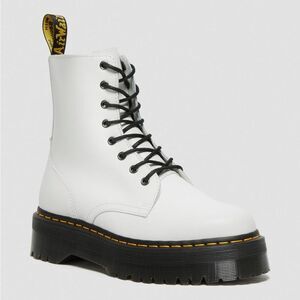 Dr. Martens Jadon Boot Smooth Leather in White 7